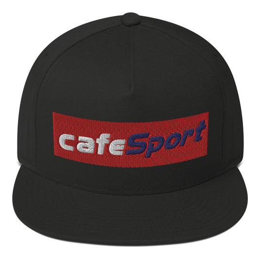 Cafe Sport Flat Bill-Cap